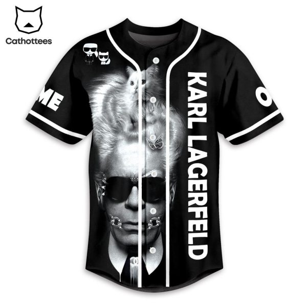 Karl Lagerfeld Im Very Much Down To Earth Just Not This Eart Baseball Jersey