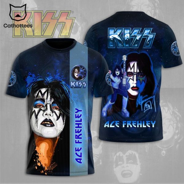 KISS Ace Frehley Rock N Roll Design 3D T-Shirt