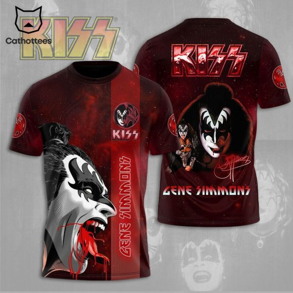 KISS Gene Simmons Signature Design 3D T-Shirt