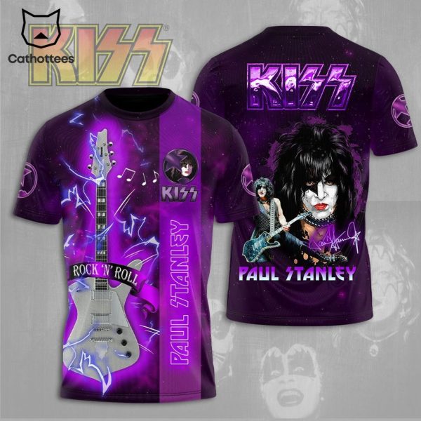 KISS Paul Stanley Signature Rock N Roll Design 3D T-Shirt