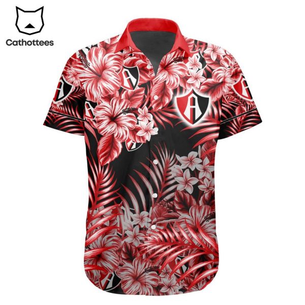LIGA MX Atlas F.C Special Hawaiian Design Button Shirt ST2302
