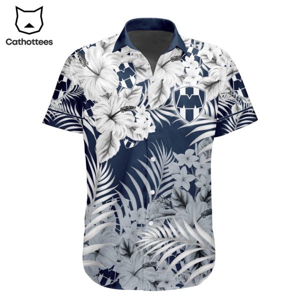 LIGA MX C.F. Monterrey Special Hawaiian Design Button Shirt ST2302