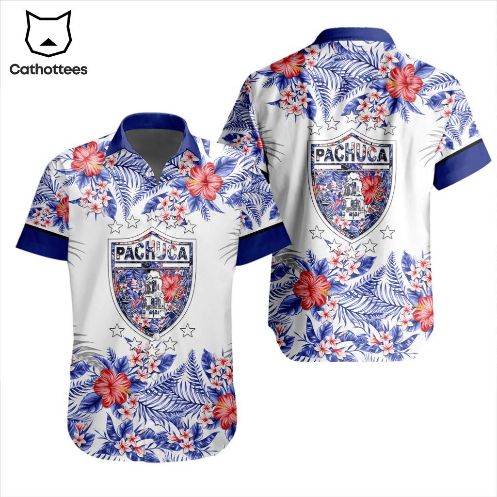 LIGA MX C.F. Pachuca Special Hawaiian Design Button Shirt ST2301