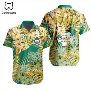 LIGA MX Club Santos Laguna Special Hawaiian Design Button Shirt ST2302