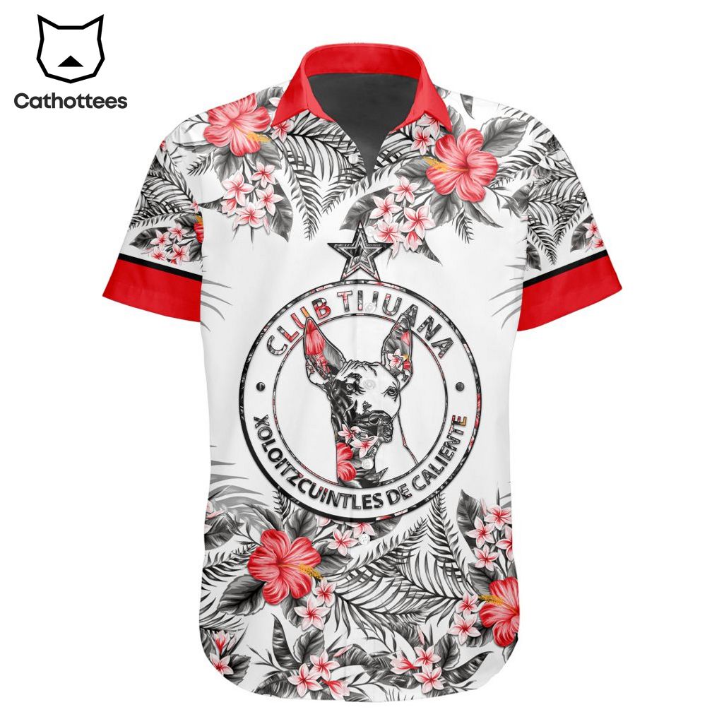 LIGA MX Club Tijuana Special Hawaiian Design Button Shirt ST2301