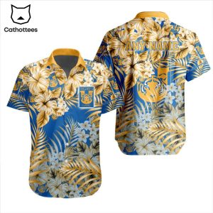 LIGA MX Tigres UANL Special Hawaiian Design Button Shirt ST2302