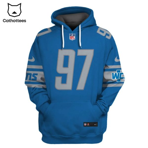 Limited Edition Aidan Hutchinson Detroit Lions Hoodie Jersey