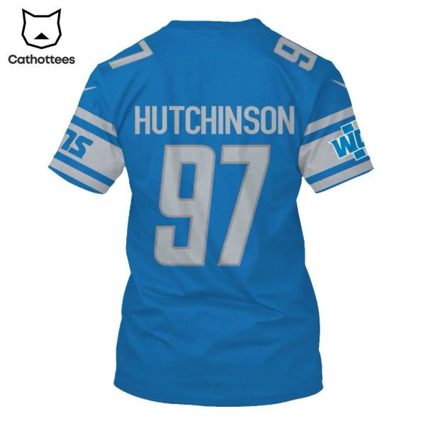 Limited Edition Aidan Hutchinson Detroit Lions Hoodie Jersey