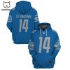 Limited Edition Amon-Ra St. Brown Detroit Lions White Hoodie Jersey
