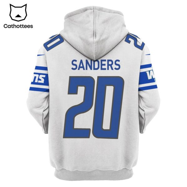 Limited Edition Barry Sanders Detroit Lions Hoodie Jersey