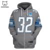 Limited Edition Brian Branch Detroit Lions Hoodie Jersey – Blue