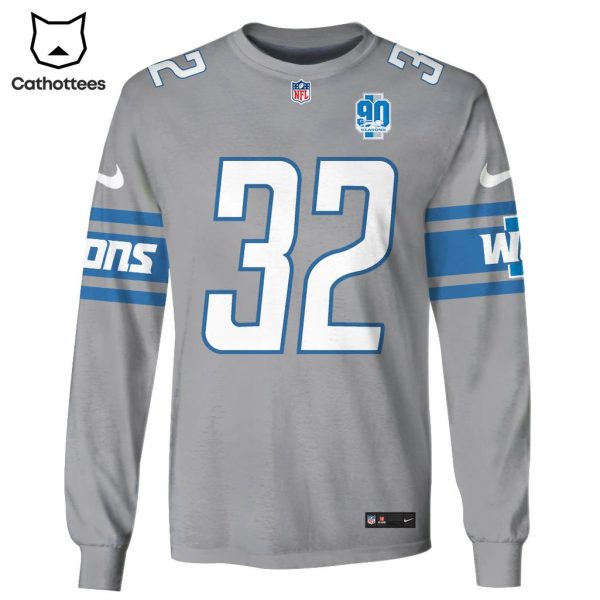 Limited Edition Brian Branch Detroit Lions Hoodie Jersey – Grey