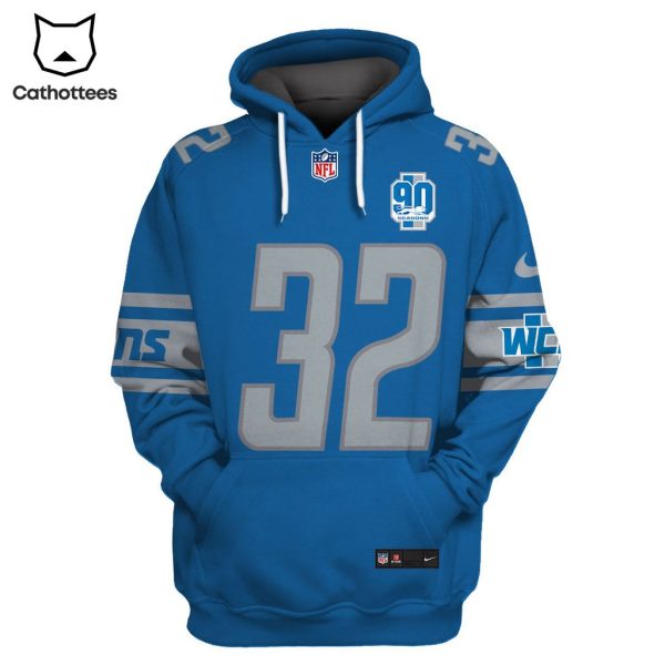 Limited Edition Brian Branch Detroit Lions Hoodie Jersey – Blue