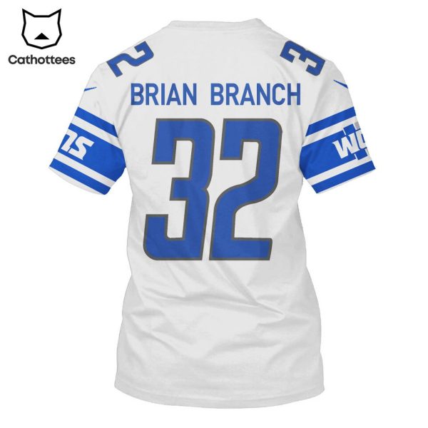 Limited Edition Brian Branch Detroit Lions Hoodie Jersey