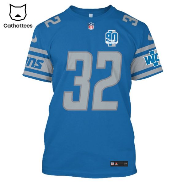 Limited Edition Brian Branch Detroit Lions Hoodie Jersey – Blue