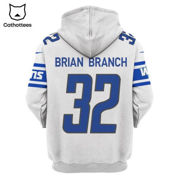 Limited Edition Brian Branch Detroit Lions Hoodie Jersey