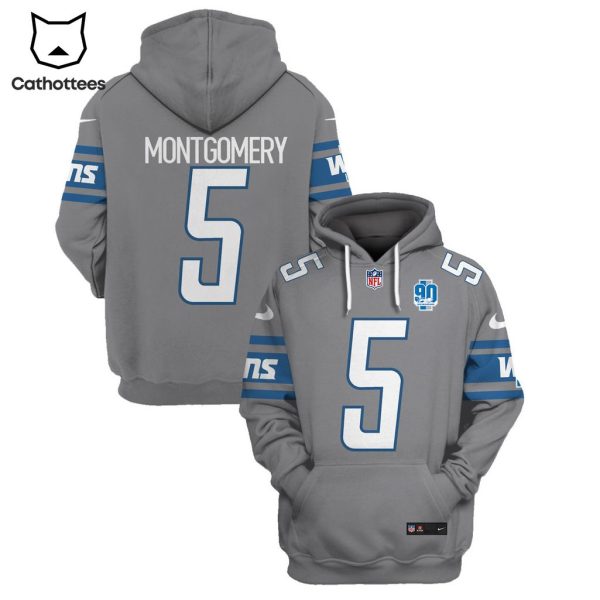 Limited Edition David Montgomery Detroit Lions Hoodie Jersey