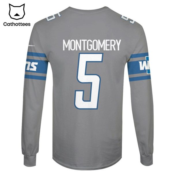 Limited Edition David Montgomery Detroit Lions Hoodie Jersey