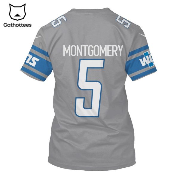 Limited Edition David Montgomery Detroit Lions Hoodie Jersey