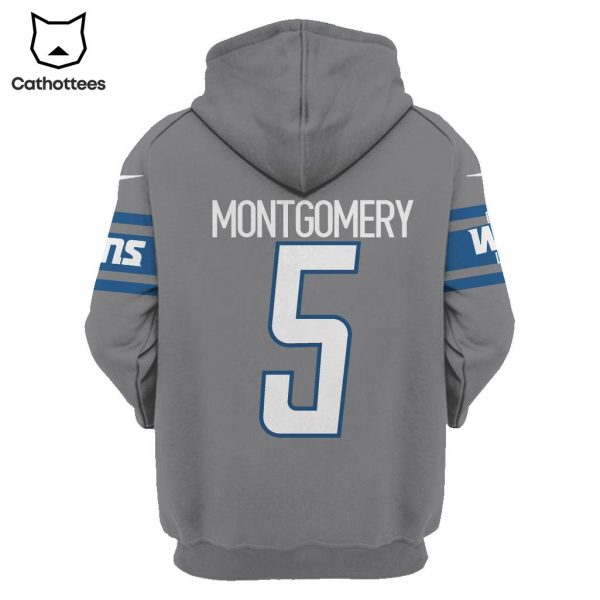 Limited Edition David Montgomery Detroit Lions Hoodie Jersey