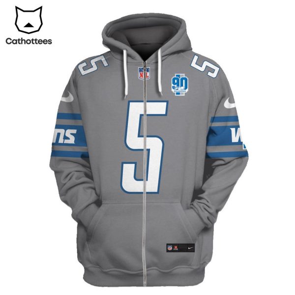 Limited Edition David Montgomery Detroit Lions Hoodie Jersey