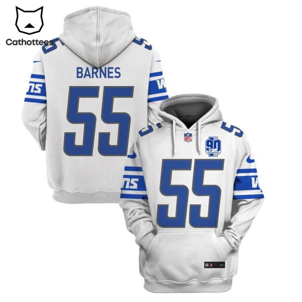 Limited Edition Derrick Barnes Detroit Lions Hoodie Jersey