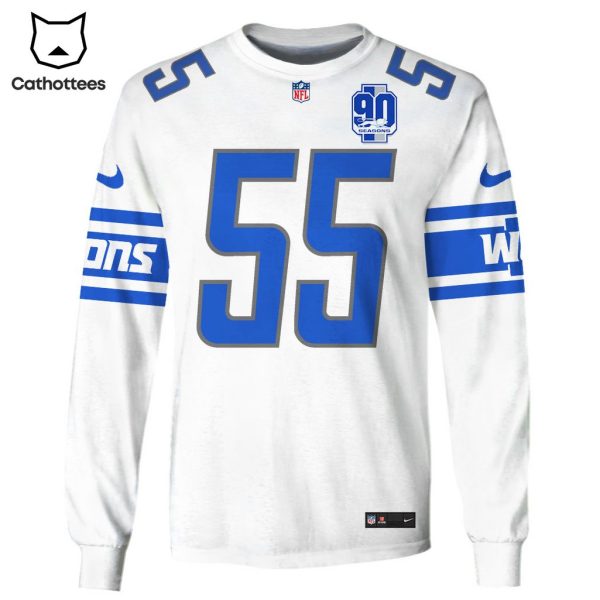 Limited Edition Derrick Barnes Detroit Lions Hoodie Jersey