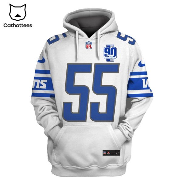 Limited Edition Derrick Barnes Detroit Lions Hoodie Jersey