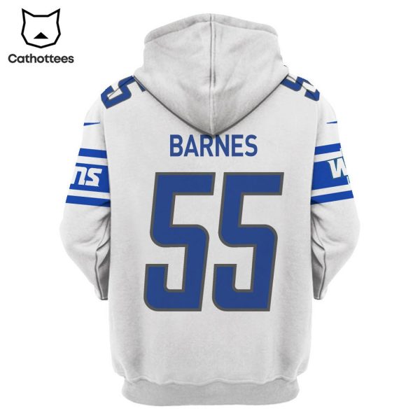 Limited Edition Derrick Barnes Detroit Lions Hoodie Jersey