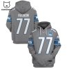 Limited Edition Frank Ragnow Detroit Lions Hoodie Jersey – White