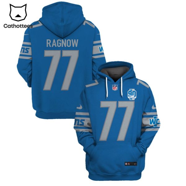 Limited Edition Frank Ragnow Detroit Lions Hoodie Jersey