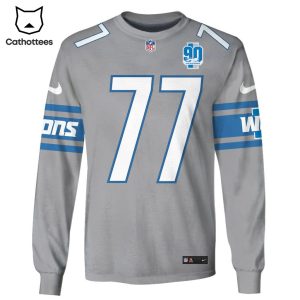 Limited Edition Frank Ragnow Detroit Lions Hoodie Jersey – Grey