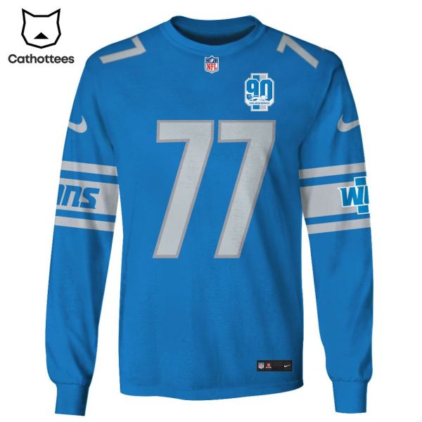 Limited Edition Frank Ragnow Detroit Lions Hoodie Jersey