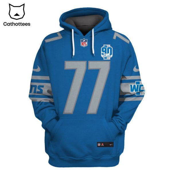 Limited Edition Frank Ragnow Detroit Lions Hoodie Jersey