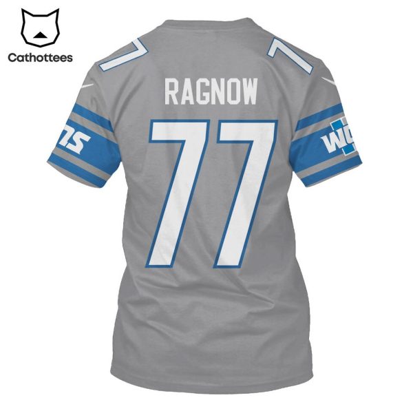 Limited Edition Frank Ragnow Detroit Lions Hoodie Jersey – Grey