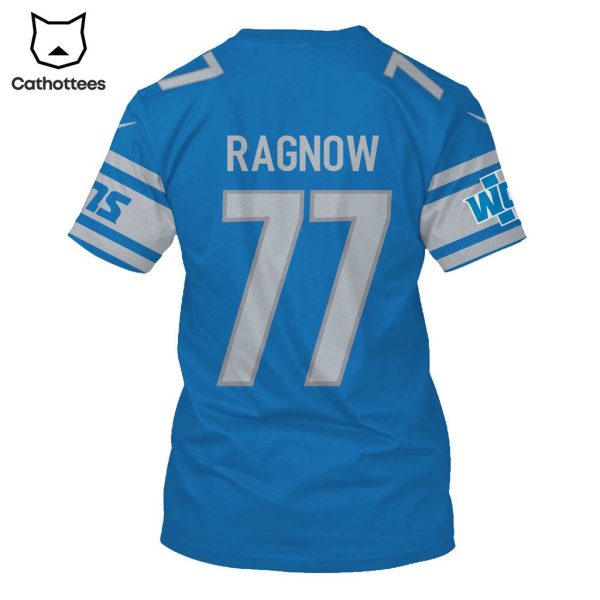 Limited Edition Frank Ragnow Detroit Lions Hoodie Jersey