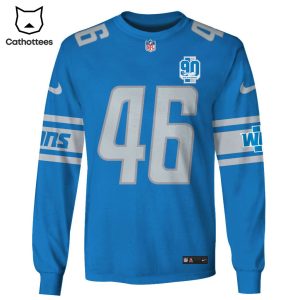 Limited Edition Jack Campbell Detroit Lions Hoodie Jersey – Blue