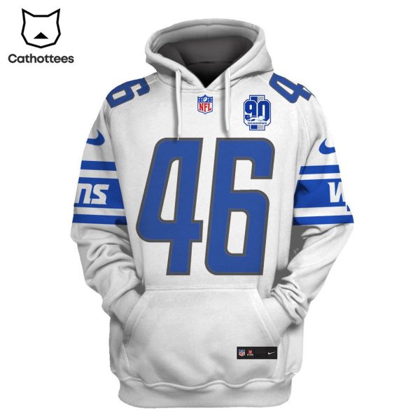 Limited Edition Jack Campbell Detroit Lions Hoodie Jersey – White
