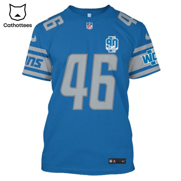 Limited Edition Jack Campbell Detroit Lions Hoodie Jersey – Blue