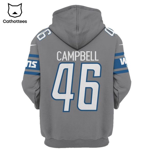 Limited Edition Jack Campbell Detroit Lions Hoodie Jersey