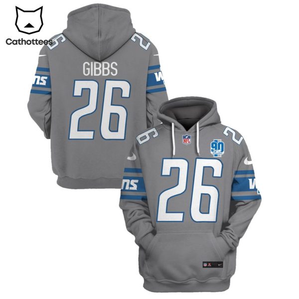 Limited Edition Jahmyr Gibbs Detroit Lions Hoodie Jersey