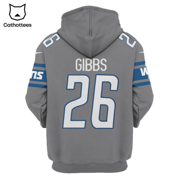 Limited Edition Jahmyr Gibbs Detroit Lions Hoodie Jersey