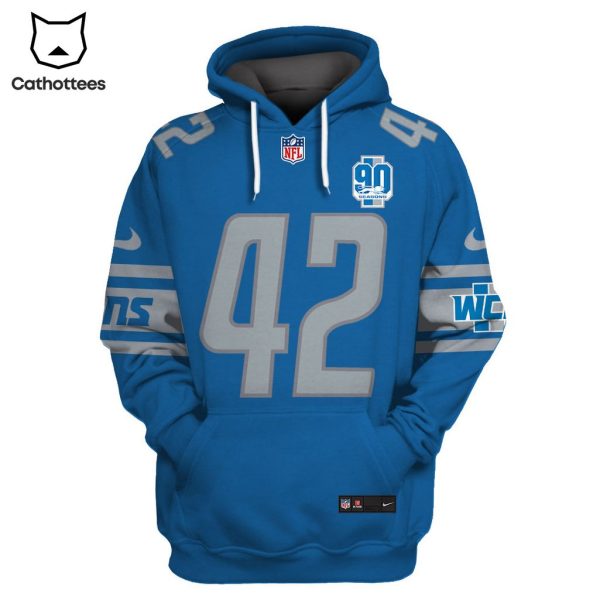 Limited Edition Jalen Reeves-Maybin Detroit Lions Hoodie Jersey – Blue