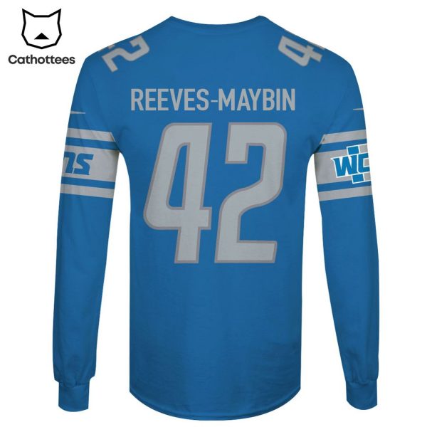 Limited Edition Jalen Reeves-Maybin Detroit Lions Hoodie Jersey – Blue