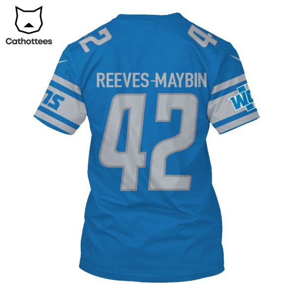 Limited Edition Jalen Reeves-Maybin Detroit Lions Hoodie Jersey – Blue