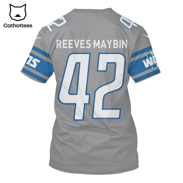 Limited Edition Jalen Reeves-Maybin Detroit Lions Hoodie Jersey – Grey