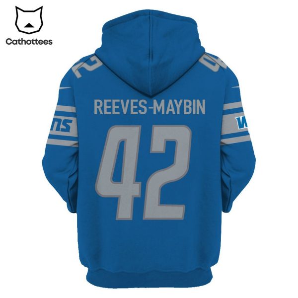 Limited Edition Jalen Reeves-Maybin Detroit Lions Hoodie Jersey – Blue