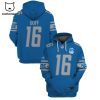 Limited Edition Jared Goff Detroit Lions Hoodie Jersey – Grey
