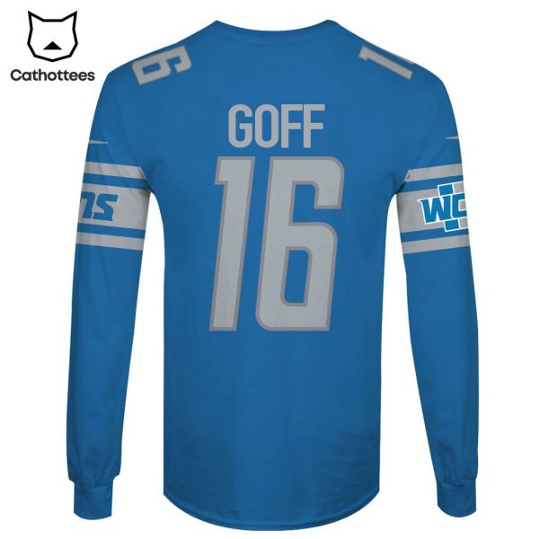Limited Edition Jared Goff Detroit Lions Hoodie Jersey