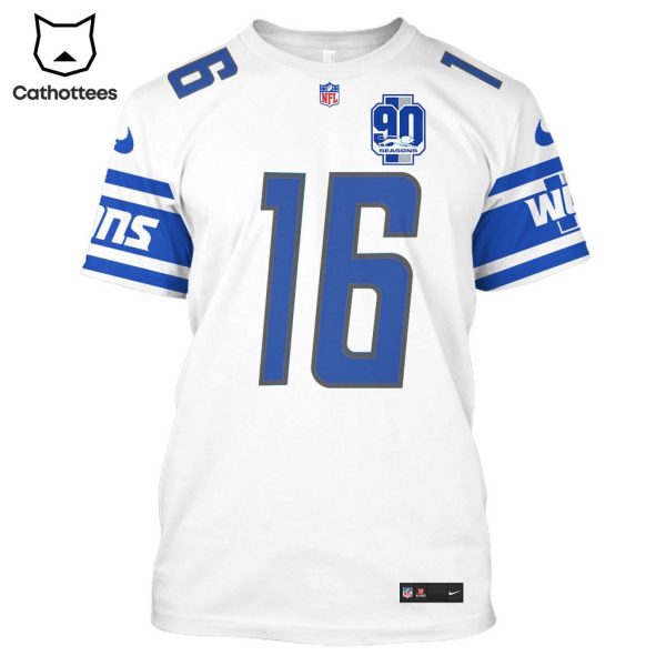 Limited Edition Jared Goff Detroit Lions Hoodie Jersey – White